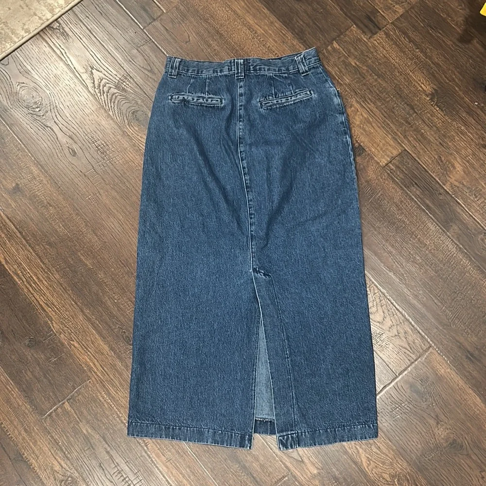 Lee vintage 90s high waisted denim midi skirt size small - Picture 4 of 6